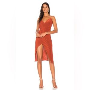 Donna Mizani Leona Dress Cinnamon Rust color sz S